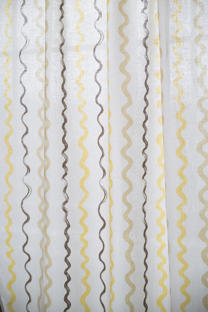 Ριγέ ύφασμα, White-yellow Fine Little Day