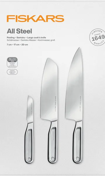 All Steel σετ μαχαιριών - 3 τεμάχια - Fiskars