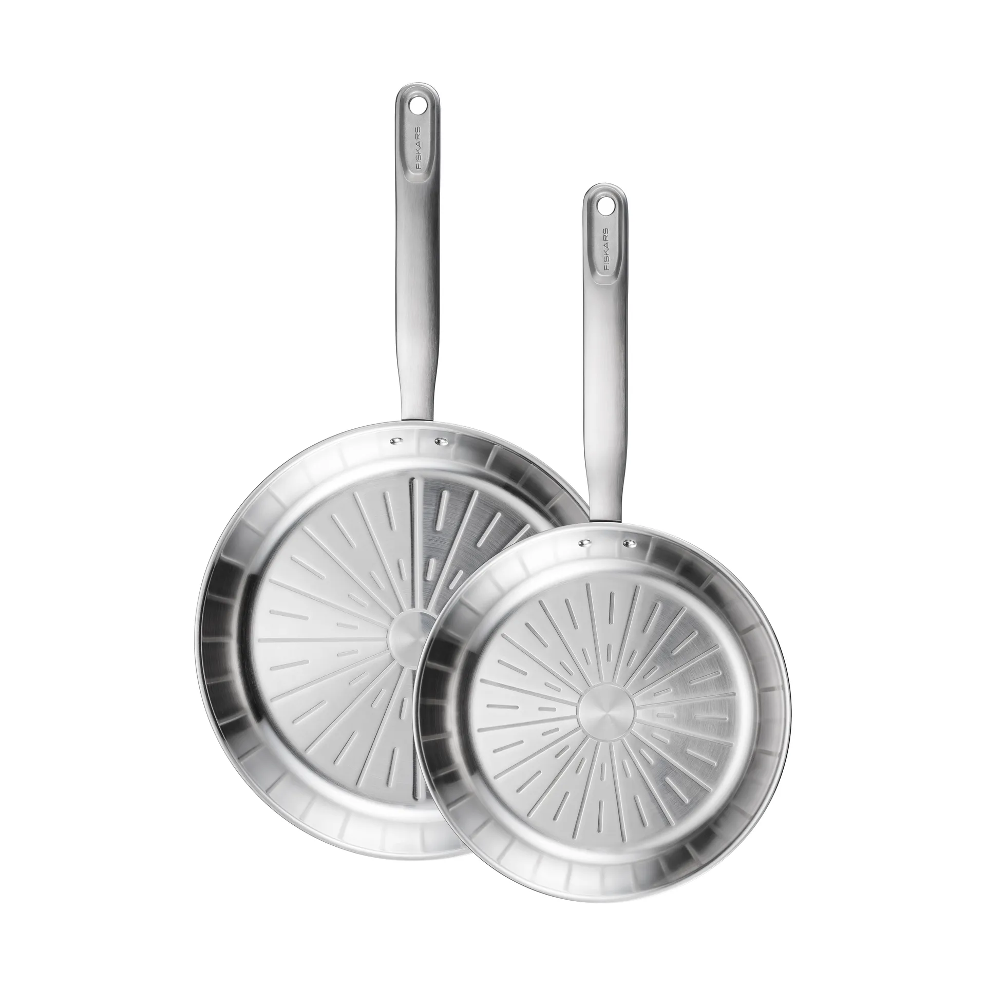 All Steel Pure σετ τηγανιών, 2 τεμάχια Fiskars