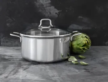 Fiskars σετ κατσαρόλα και κατσαρολάκι με γυάλινο καπάκι 3 τεμάχια - Ανοξείδωτο ατσάλι - Fiskars