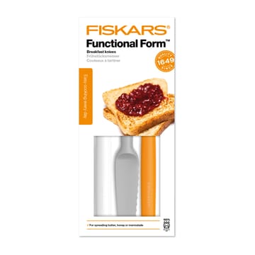Functional Form μαχαίρι βουτύρου Συσκευασία 3 τεμαχίων - γκρι-πορτοκαλί-λευκό - Fiskars