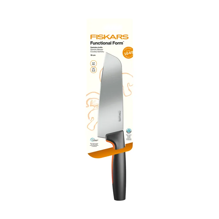 Functional Form santoku μαχαίρι - Ανοξείδωτο ατσάλι - Fiskars