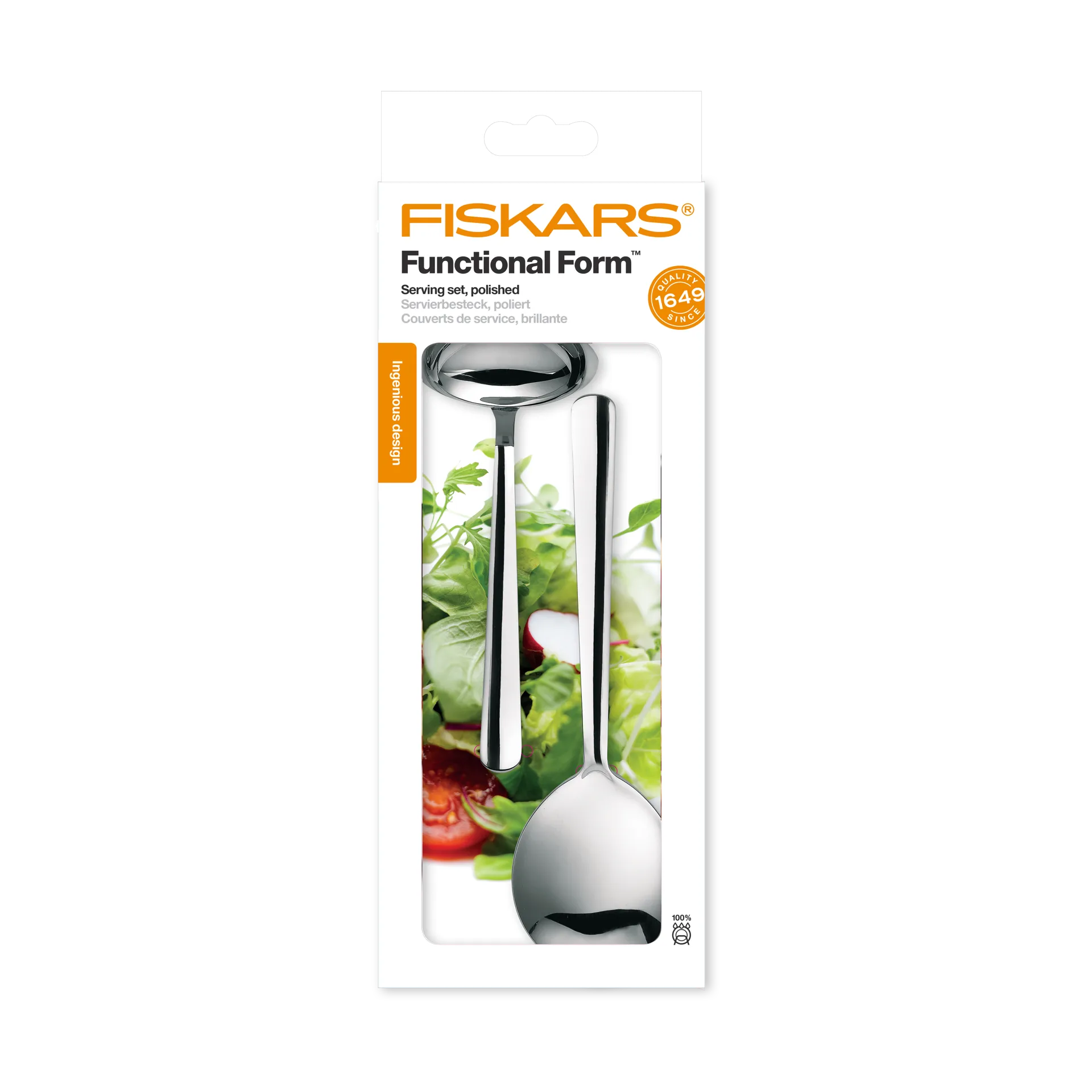 Funktionellt Form σετ σερβιρίσματος 2 τεμαχίων, Blank Fiskars