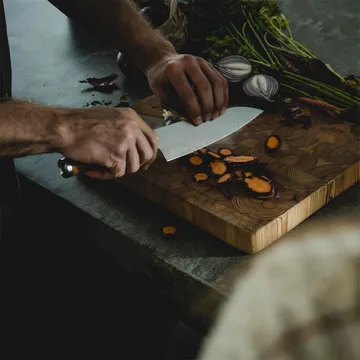 Norden μαχαίρι σεφ + μαχαίρι λαχανικών σετ μαχαιριών 2 τεμαχίων - Ανοξείδωτο ατσάλι-σημύδα - Fiskars