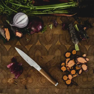 Norden μαχαίρι σεφ + μαχαίρι λαχανικών σετ μαχαιριών 2 τεμαχίων - Ανοξείδωτο ατσάλι-σημύδα - Fiskars