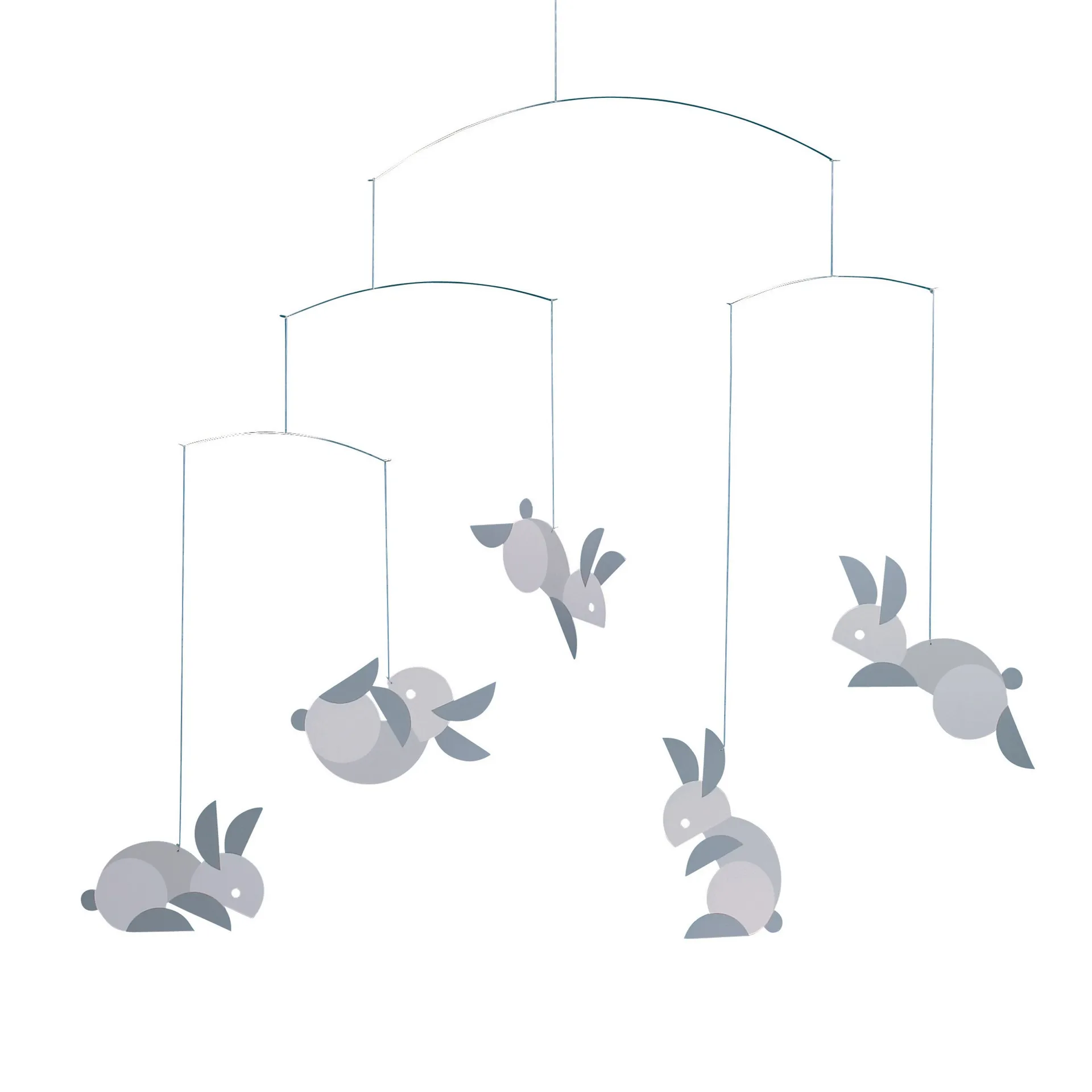 Circular bunnies μόμπιλε, πολύχρωμο Flensted Mobiles