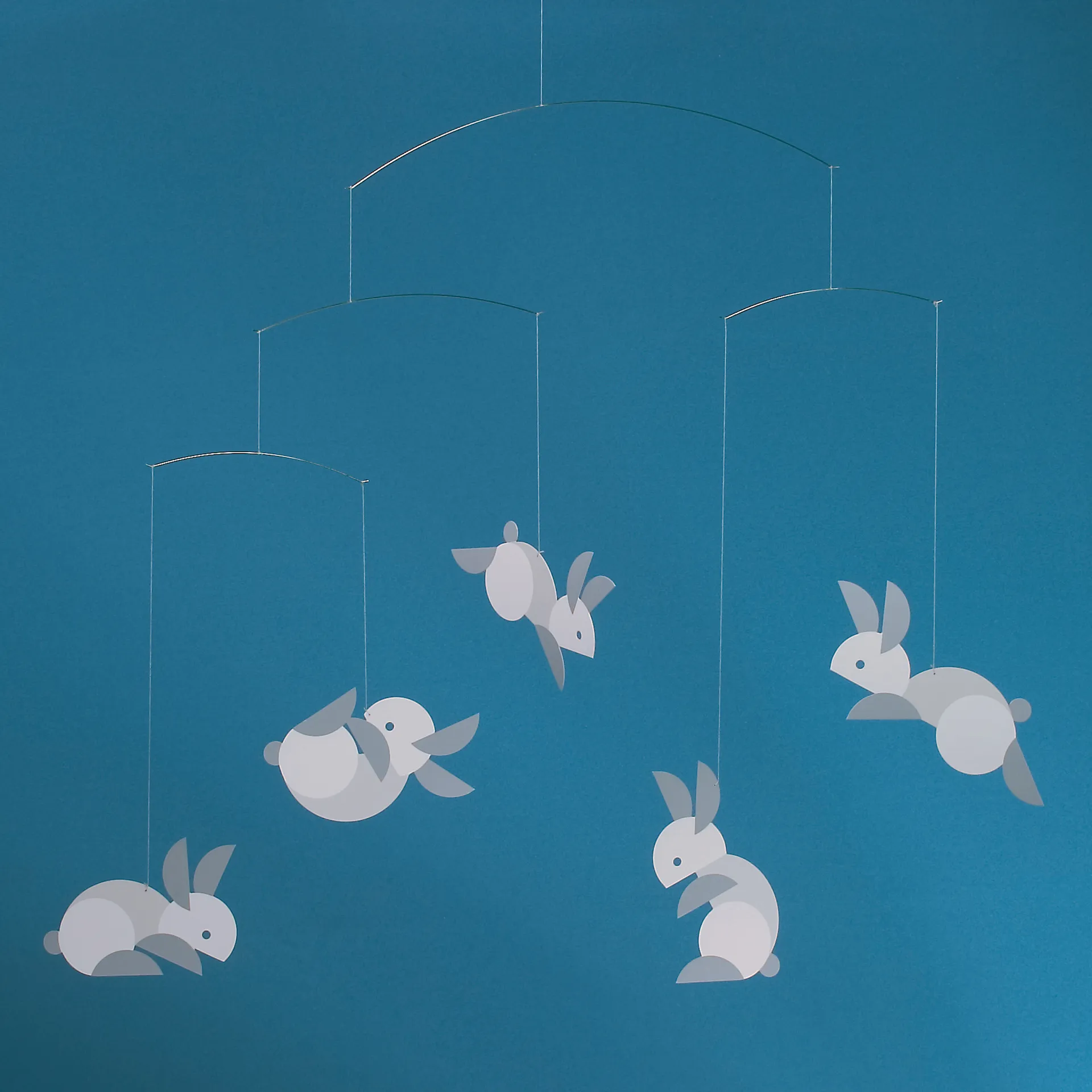 Circular bunnies μόμπιλε, πολύχρωμο Flensted Mobiles