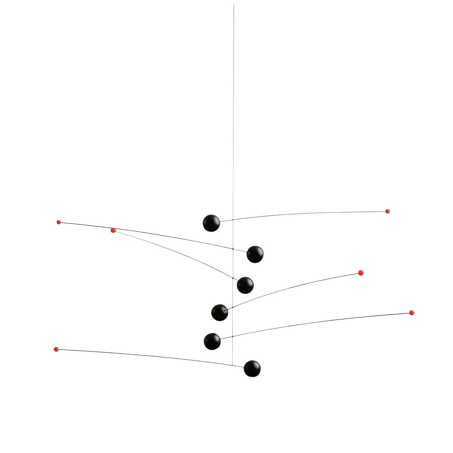 Futura μόμπιλε, μαύρο-κόκκινο Flensted Mobiles