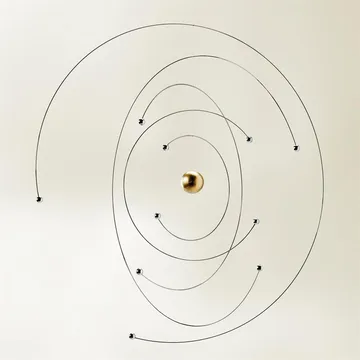 Niels Bohr Atom Model μόμπιλε - πολύχρωμο - Flensted Mobiles