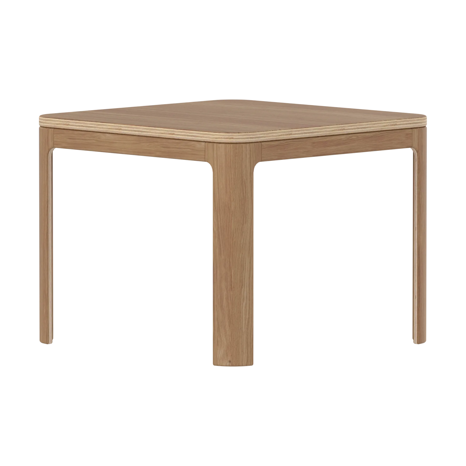 Τραπέζι Nova 47x60x60 εκ, Καπλαμάς βελανιδιάς FLEXA