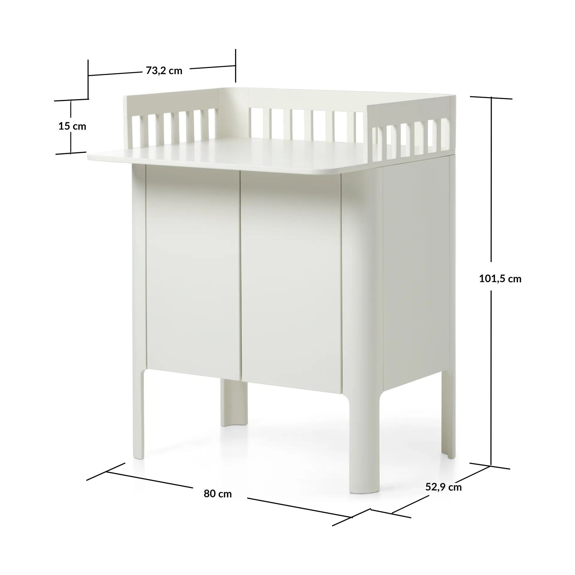 Αλλαξιέρα Nova 80x101 cm, Cream FLEXA