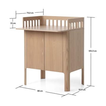 Αλλαξιέρα Nova 80x101 cm - Oak - FLEXA