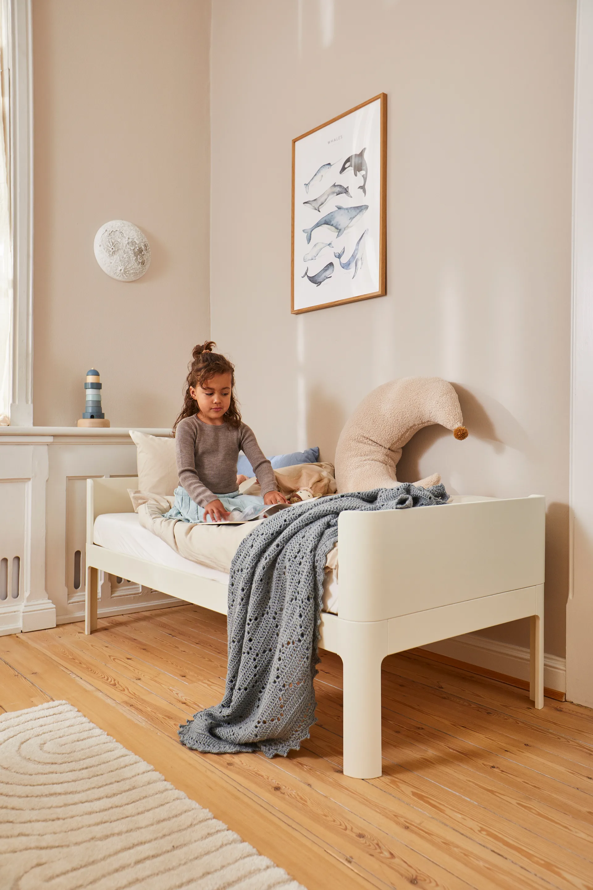 Παιδικό κρεβάτι Nova, Cream FLEXA