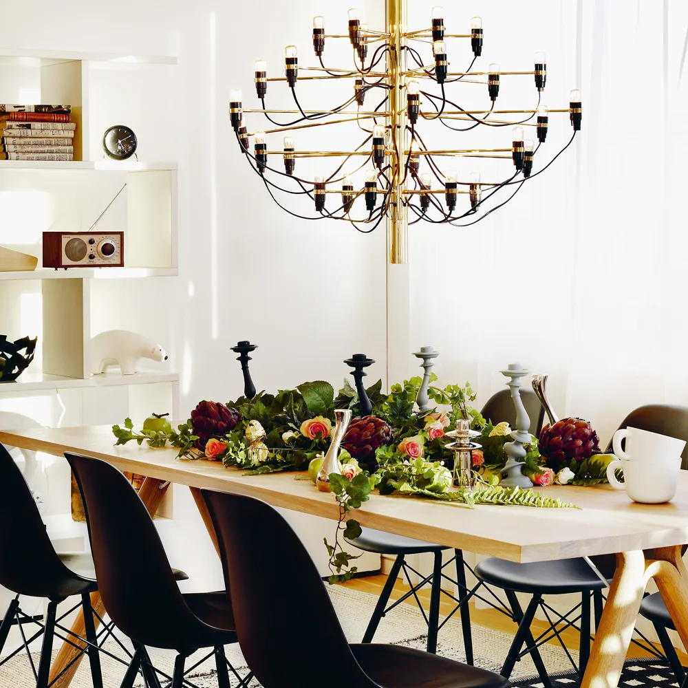 2097 Sarfatti πολυέλαιος, Ορείχαλκος 30 φώτα Flos