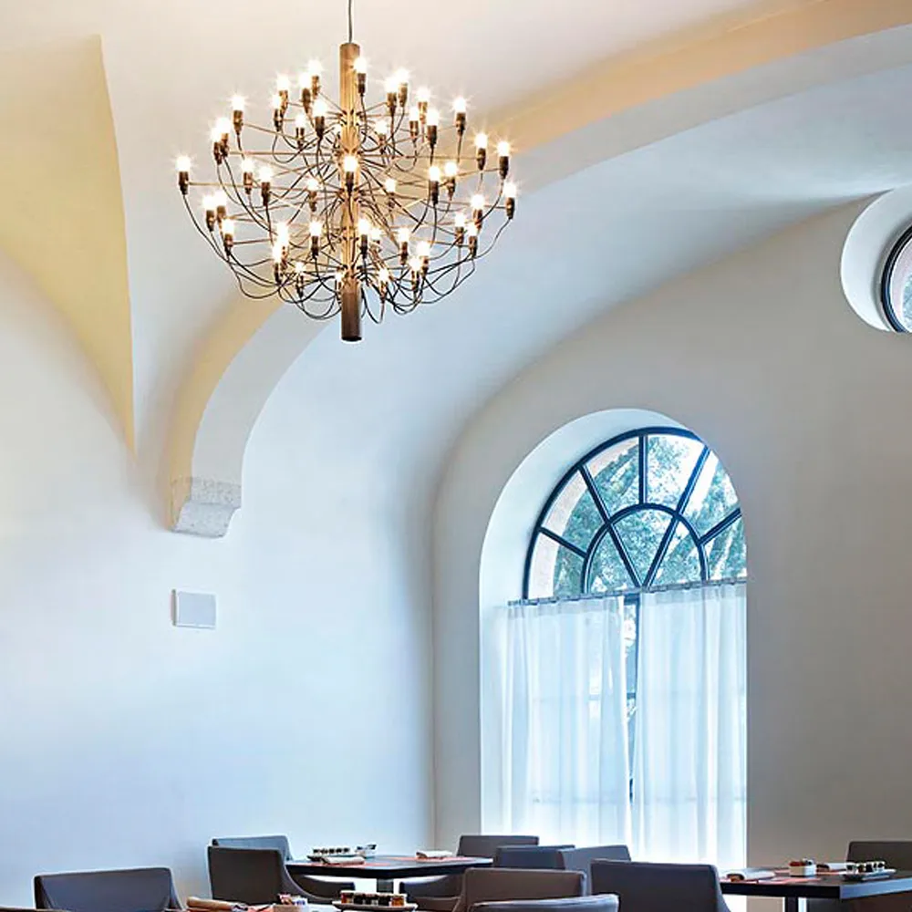 2097 Sarfatti πολυέλαιος, Ορείχαλκος 50 lampor Flos