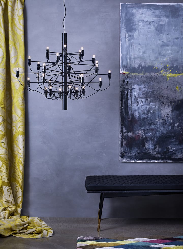 2097 Sarfatti πολυέλαιος LED, Chrome 30 λαμπτήρες Flos