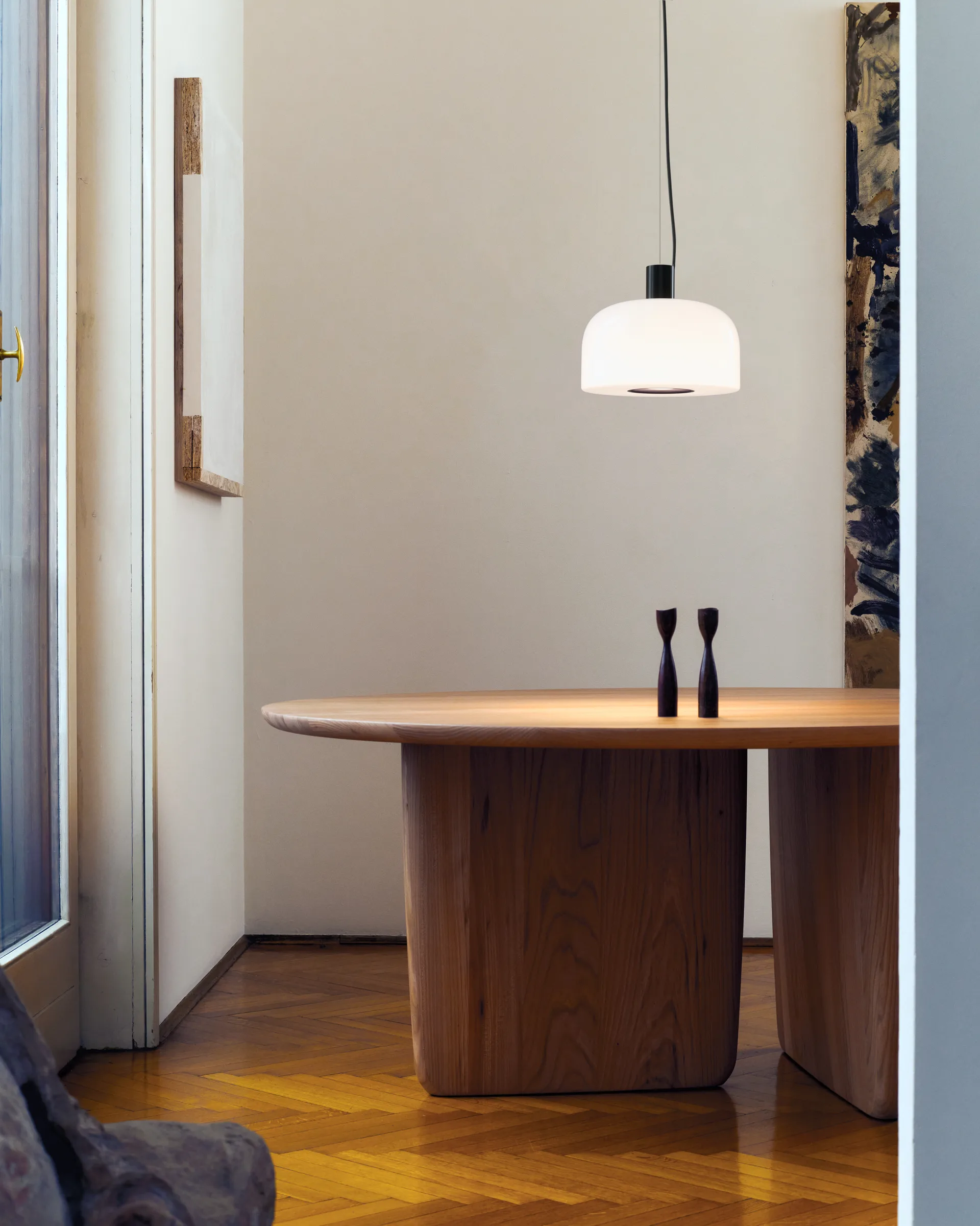 Bellhop Glass S1 κρεμαστό φωτιστικό, Cioko Flos