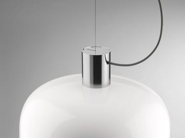 Bellhop Glass S2 κρεμαστό φωτιστικό - Bright aluminum - Flos
