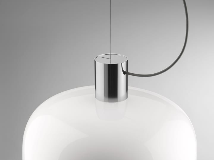 Bellhop Glass S2 κρεμαστό φωτιστικό, Bright aluminum Flos