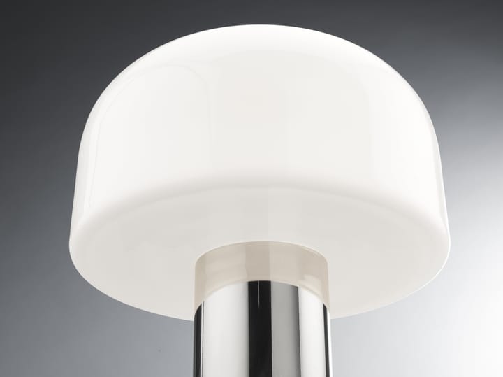 Bellhop Glass T επιτραπέζιο φωτιστικό, Bright aluminum Flos