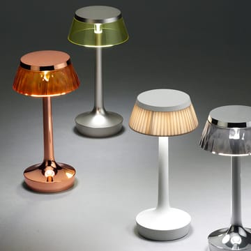 Bon Jour Unplugged επιτραπέζιο φωτιστικό - Chrome-fabric - Flos