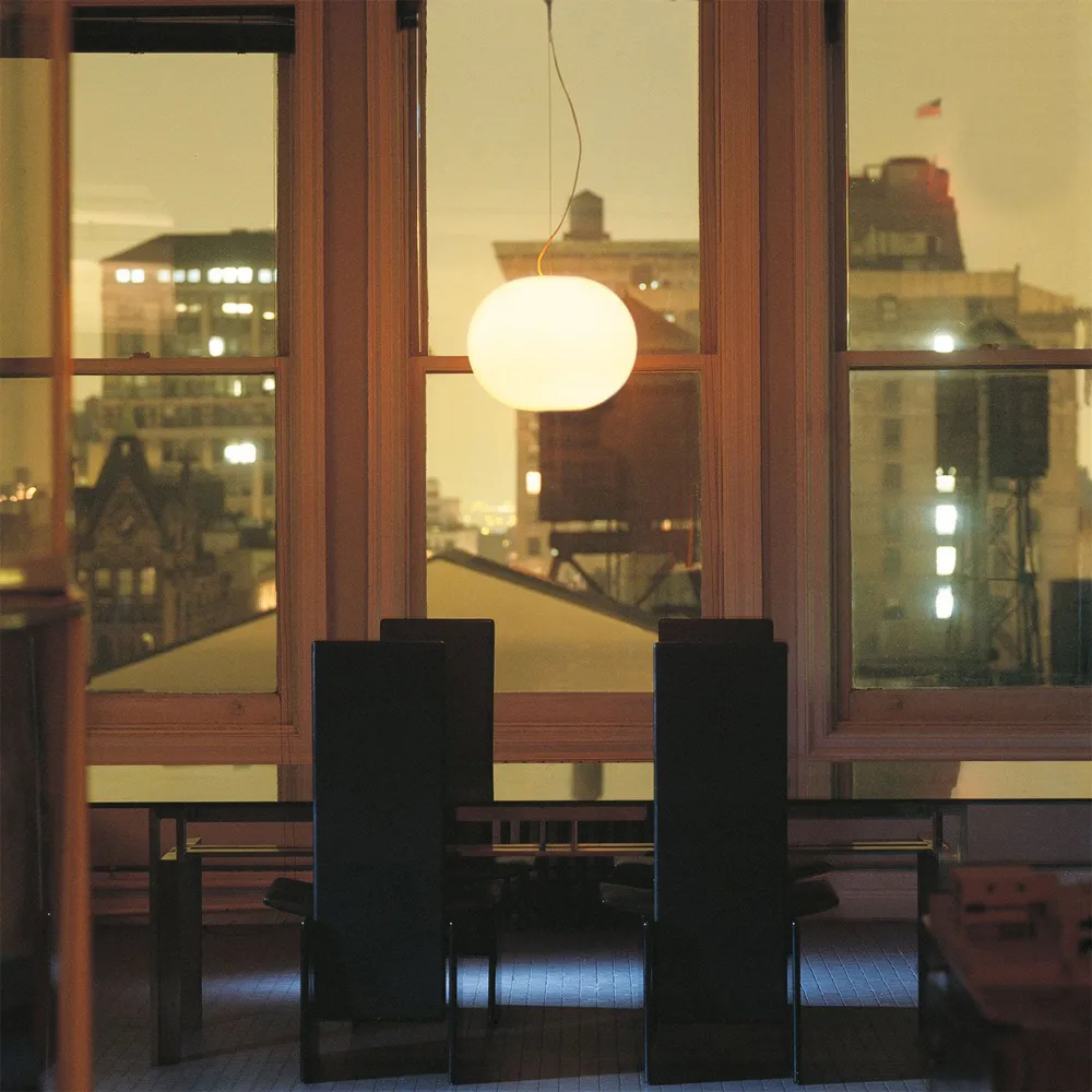 Glo-ball S1 κρεμαστό φωτιστικό, Λευκό οπαλίνα γυαλί Flos