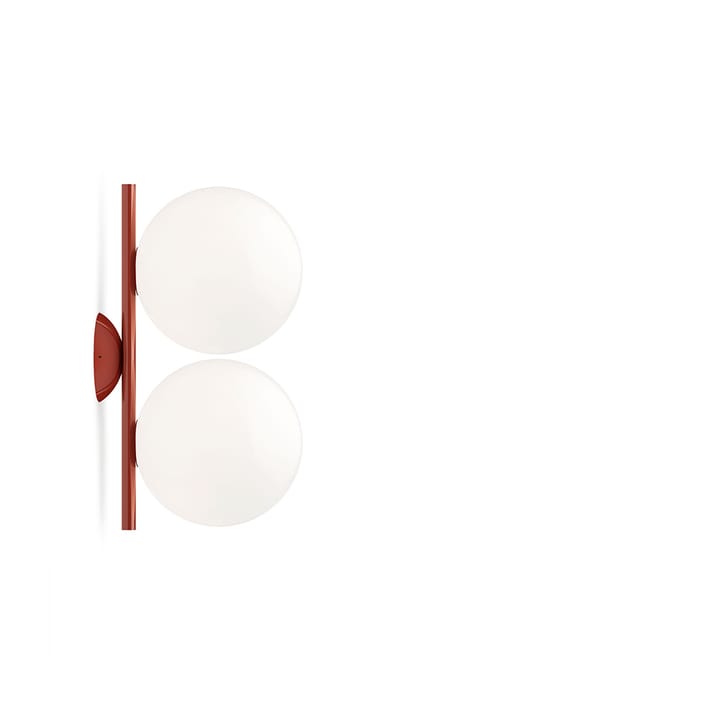 IC lights C/W1 Double φωτιστικό τοίχου - Burgundy-opal - Flos