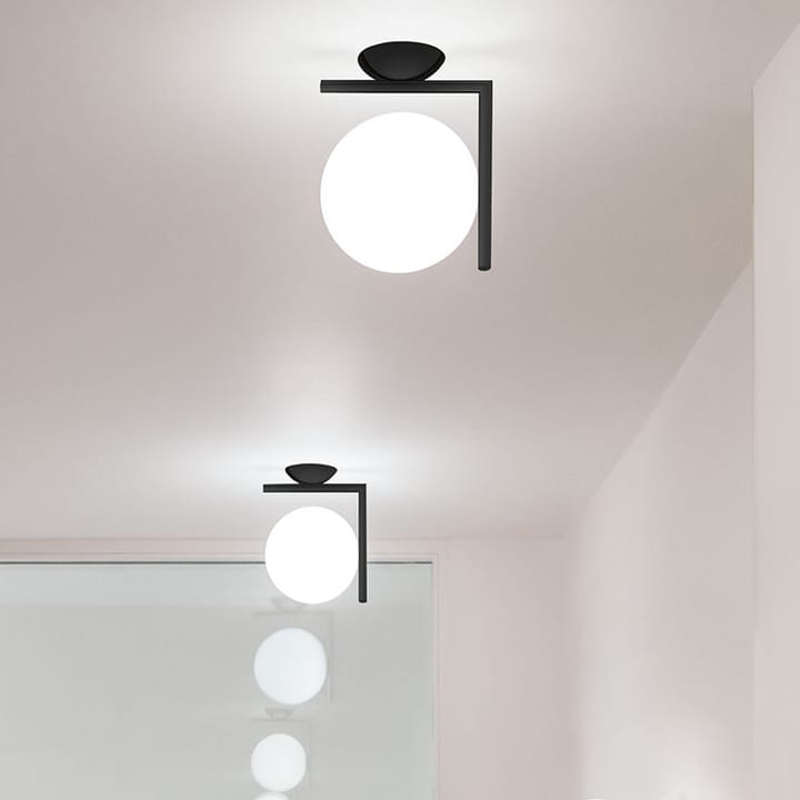 IC lights C/W1 φωτιστικό τοίχου, Χρώμιο-opal Flos