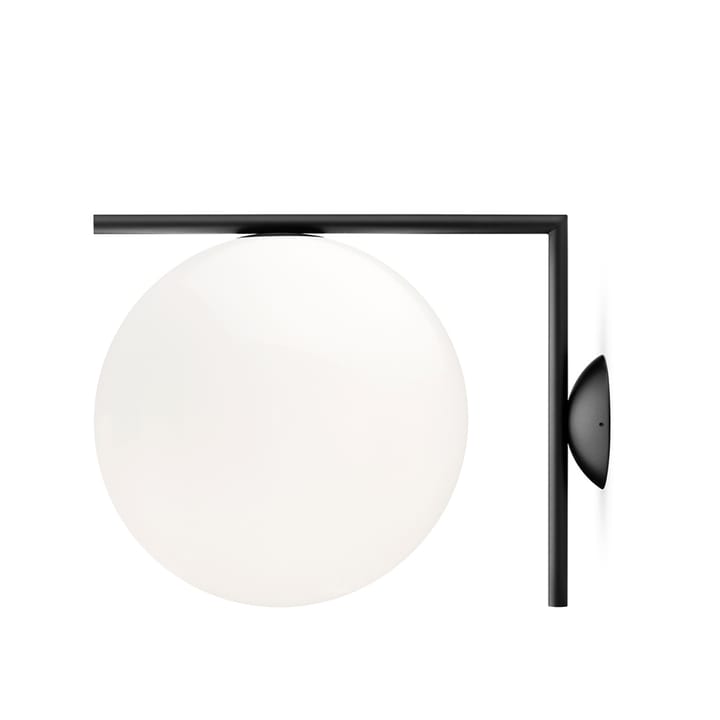 IC lights C/W2 φωτιστικό τοίχου - Μαύρο-opal - Flos