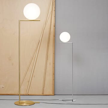 IC lights F1 φωτιστικό δαπέδου - Βουρτσισμένο ορείχαλκο-opal - Flos