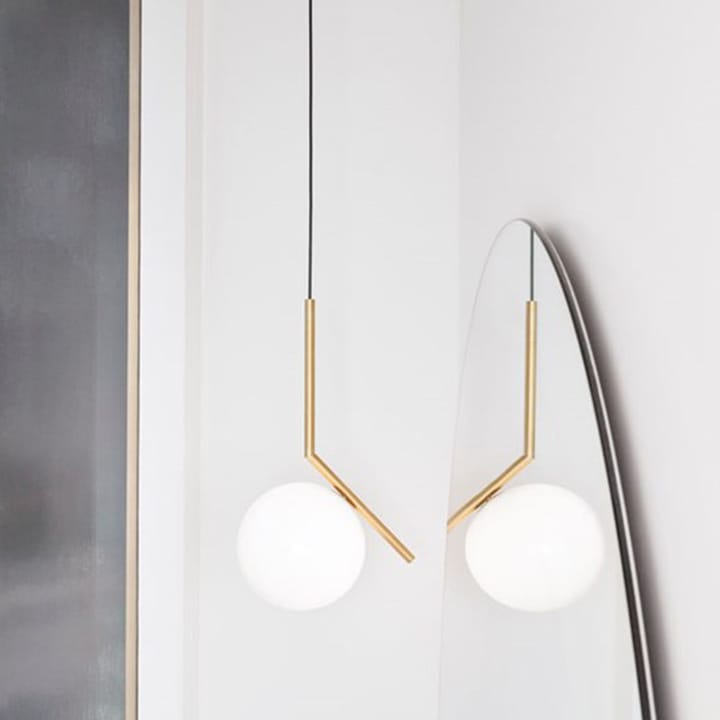 IC lights S2 κρεμαστό φωτιστικό, Χρώμιο-opal Flos