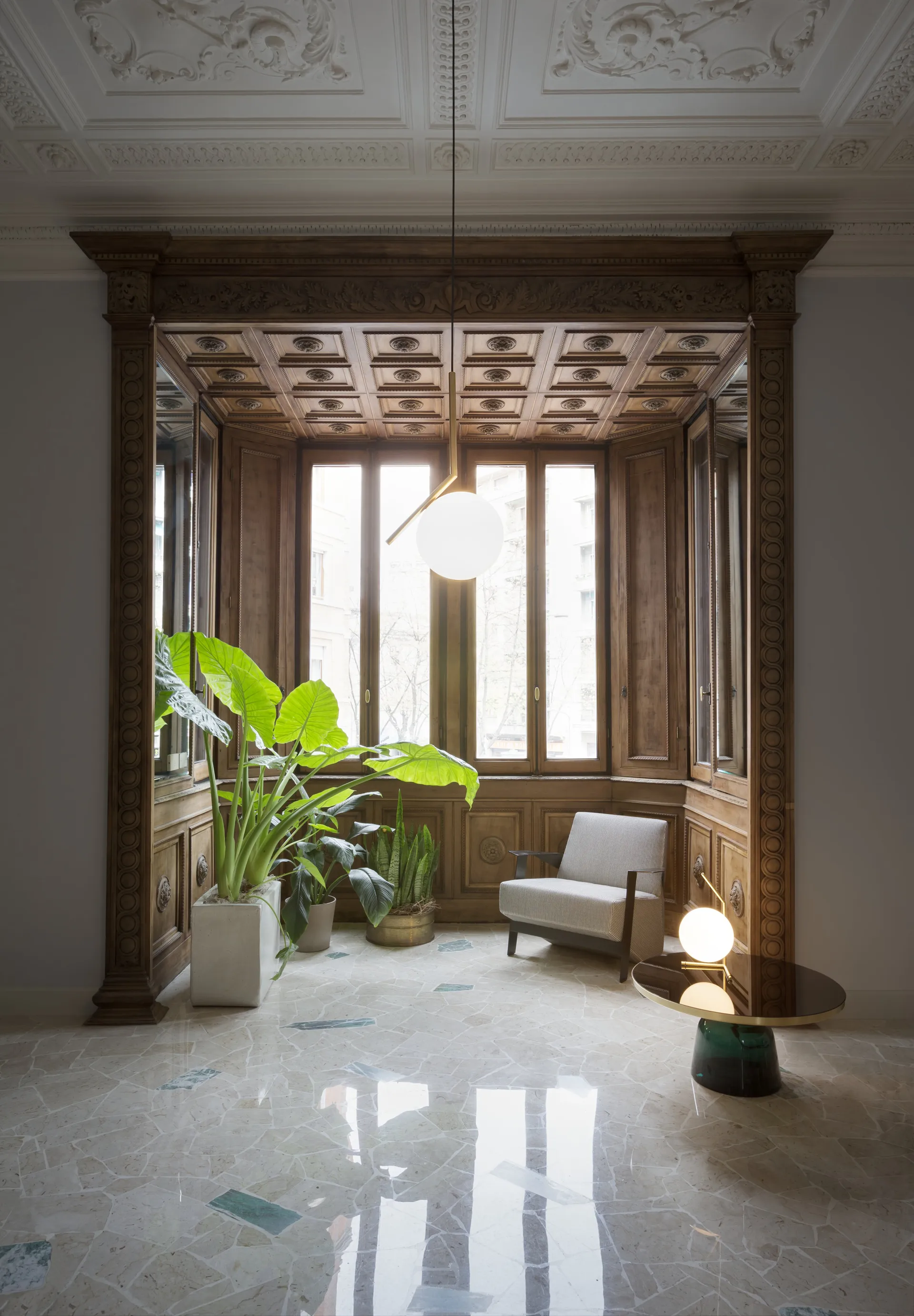 IC S2 κρεμαστό φωτιστικό 70 cm, Gold Flos