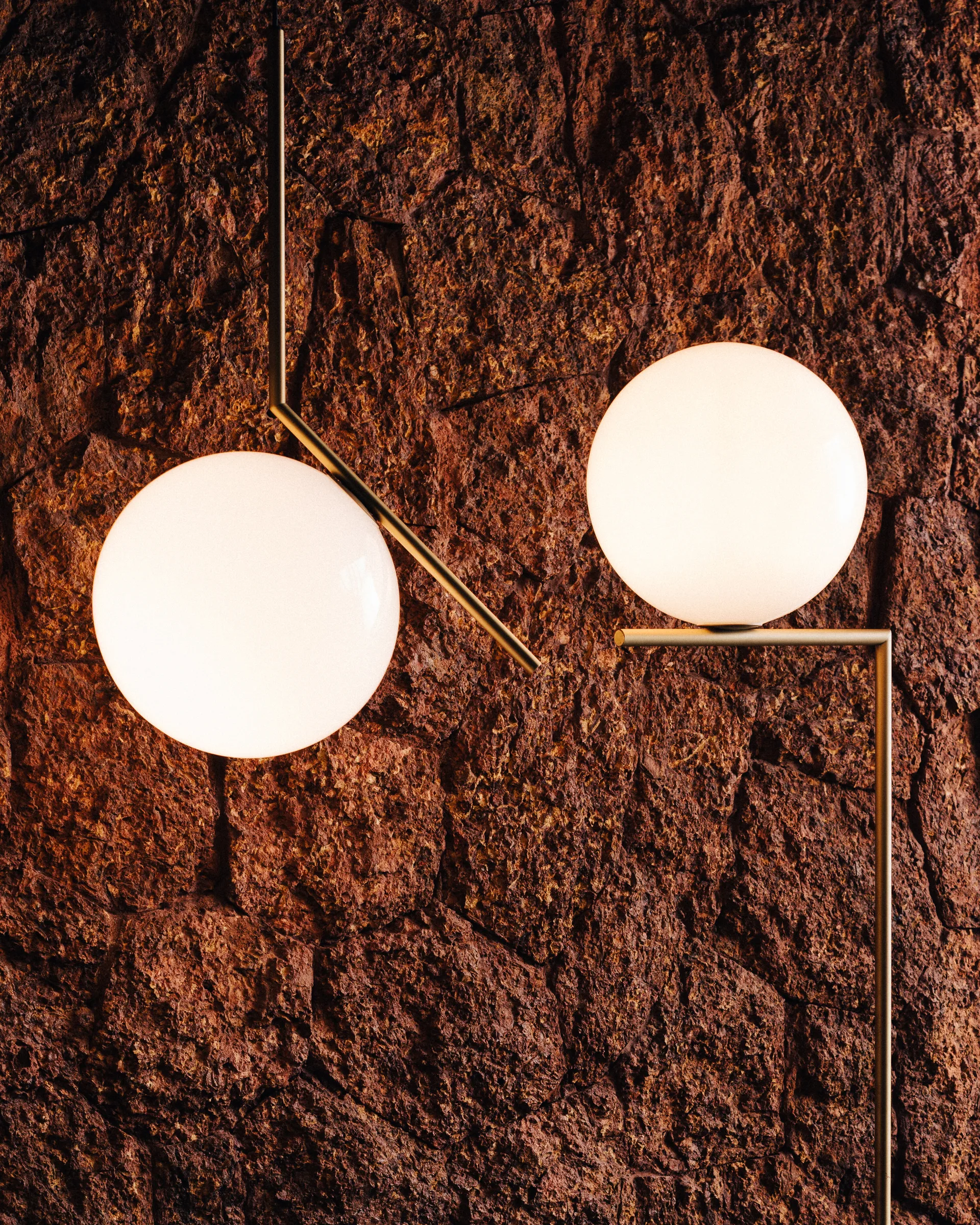 IC S2 κρεμαστό φωτιστικό 70 cm, Gold Flos