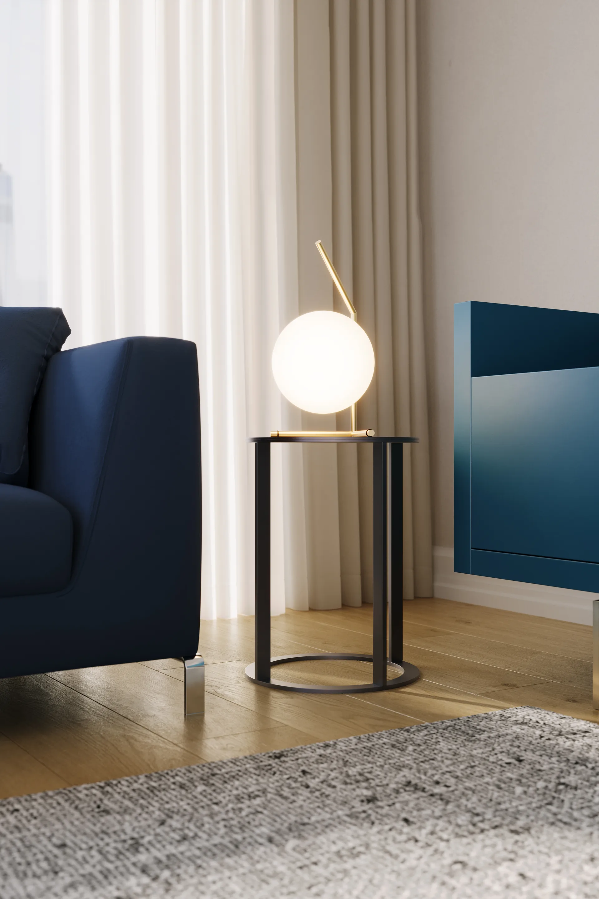 IC T1 Low επιτραπέζιο φωτιστικό 38 cm, Gold Flos