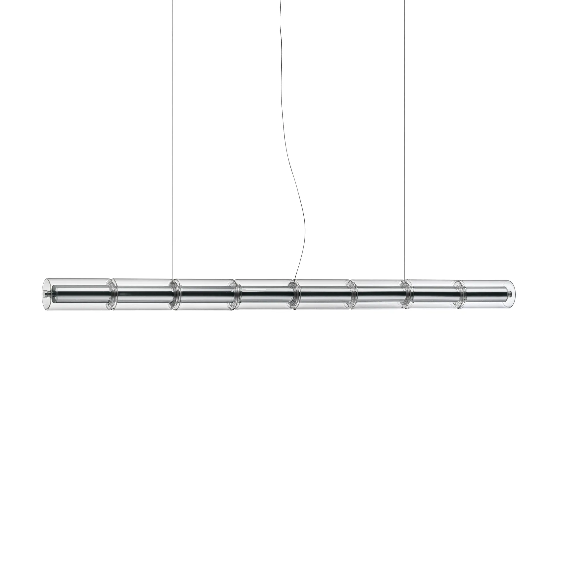 Luce Cilindrica S1 κρεμαστό φωτιστικό 165,6 cm, Glass Flos