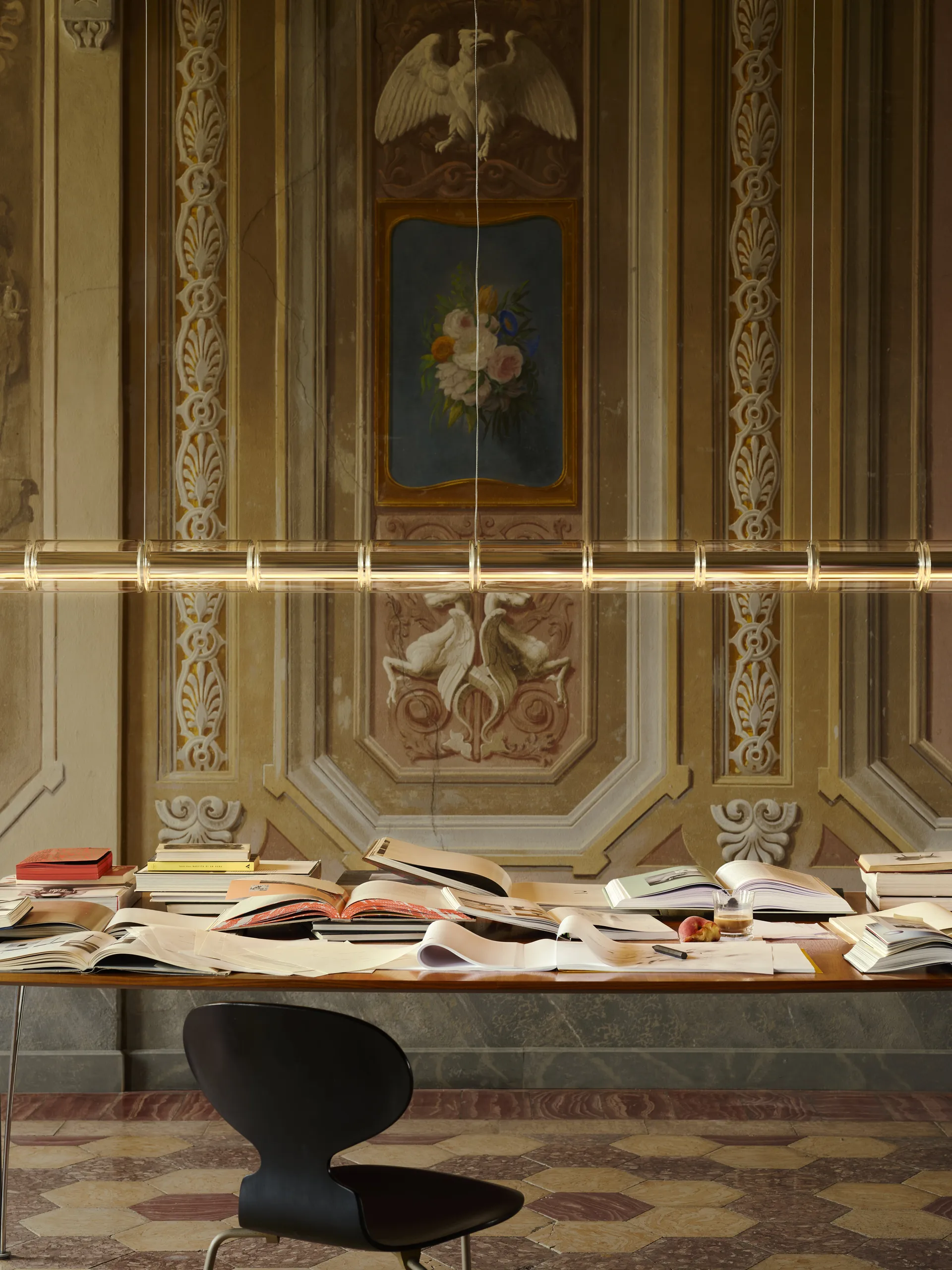 Luce Cilindrica S2 κρεμαστό φωτιστικό 207,2 cm, Glass Flos