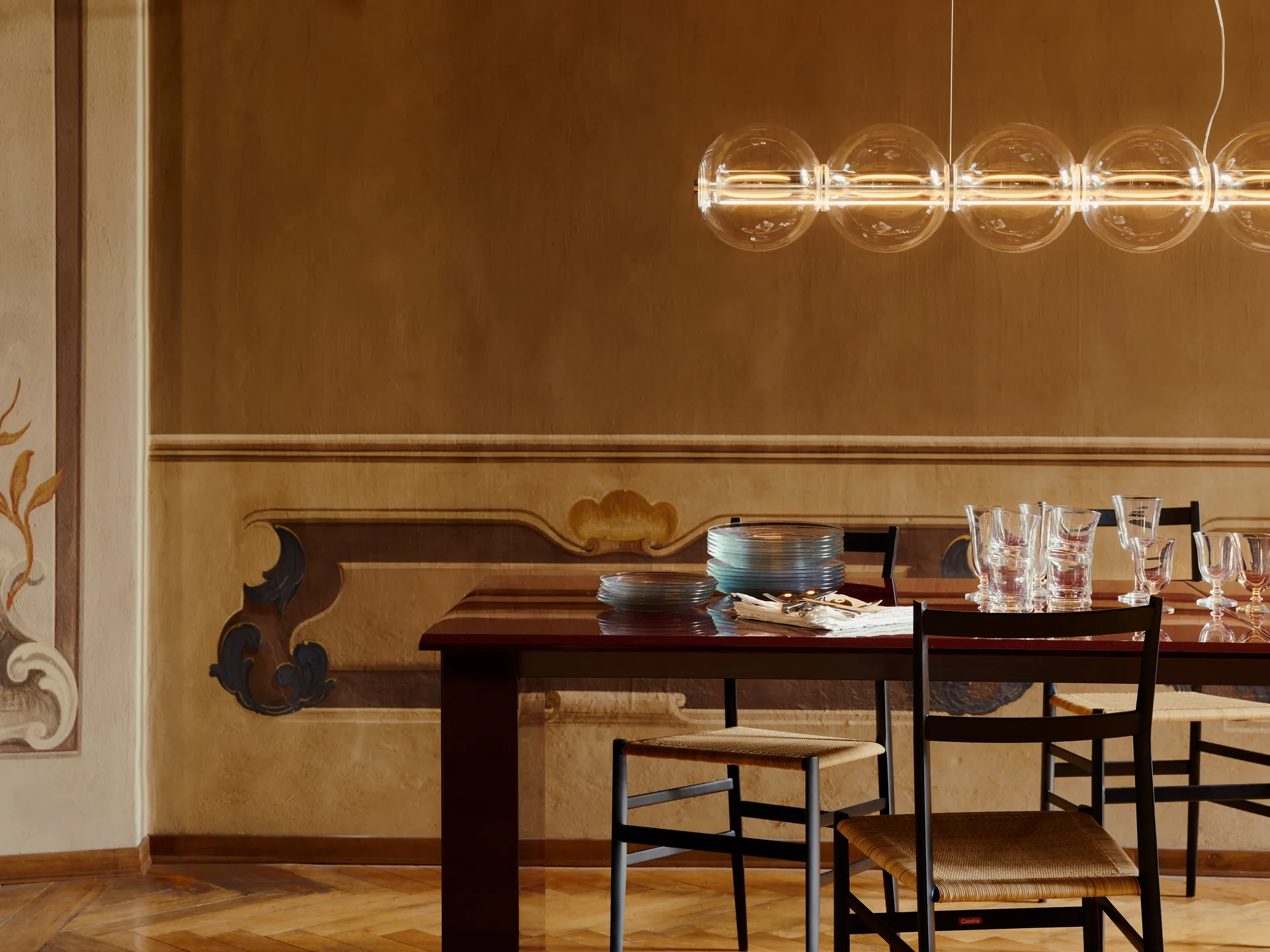 Luce Sferica S1 κρεμαστό φωτιστικό 165,6 cm, Glass Flos