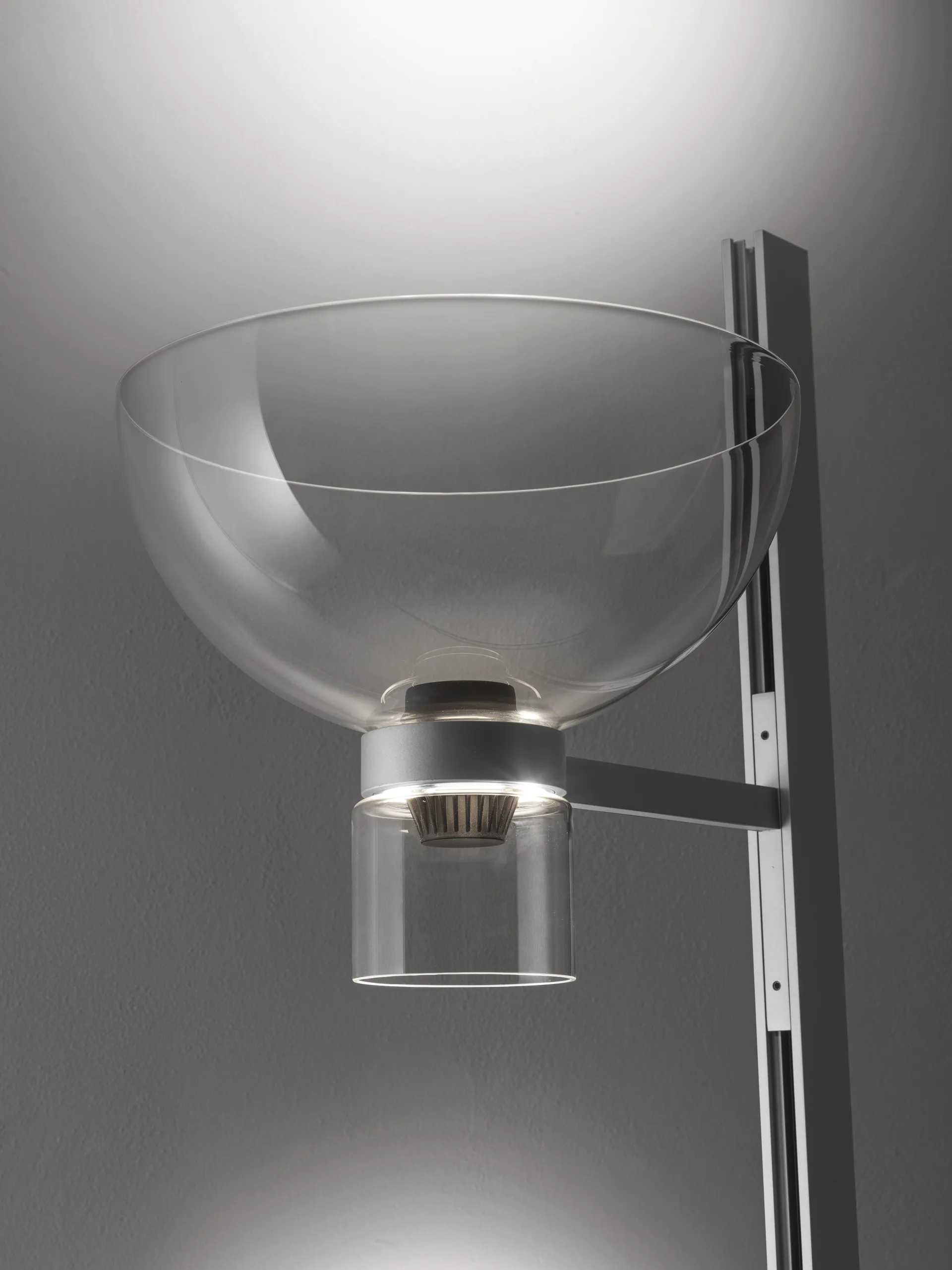 Nocturne F1 Bowl επιδαπέδιο φωτιστικό - ασημί,  Flos