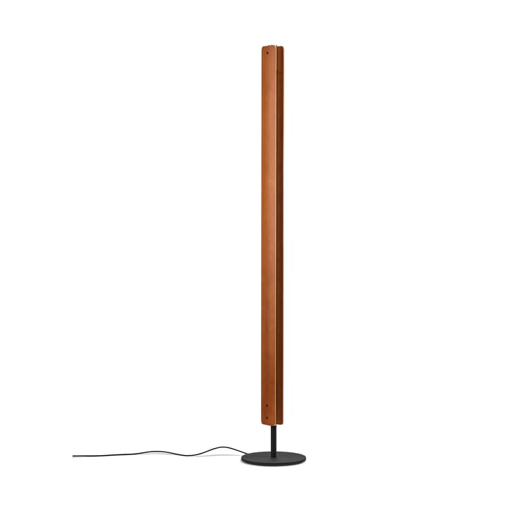 Seki-han φωτιστικό δαπέδου 226 cm, Heat treatened ash-black metal Flos