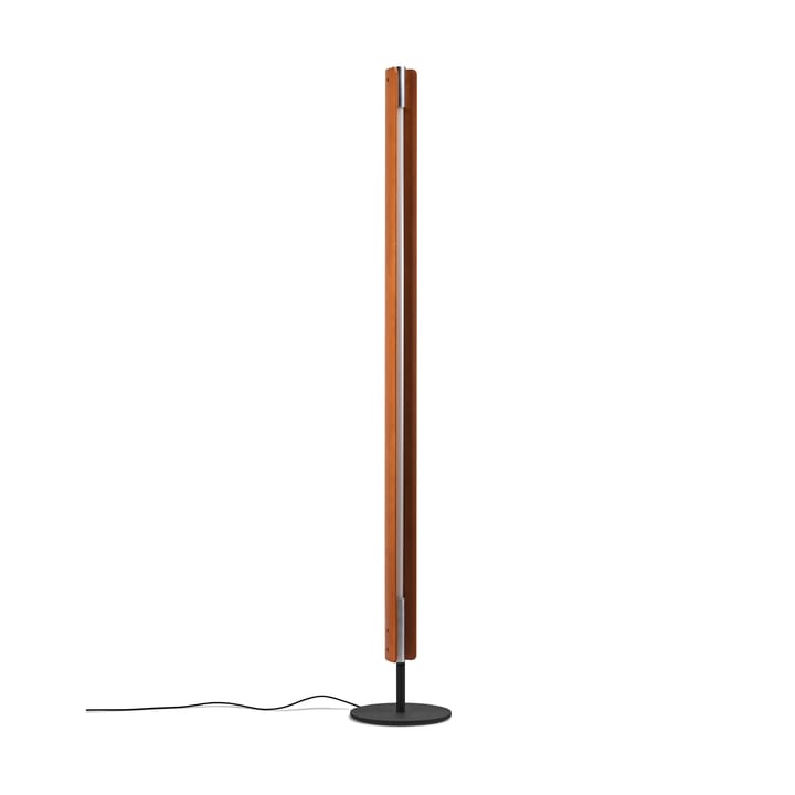 Seki-han φωτιστικό δαπέδου 226 cm, Heat treatened ash-black metal Flos