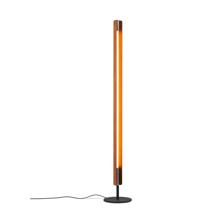 Seki-han φωτιστικό δαπέδου 226 cm, Heat treatened ash-black metal Flos