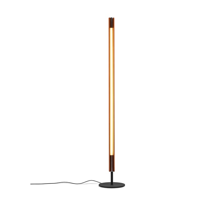 Seki-han φωτιστικό δαπέδου 226 cm, Heat treatened ash-black metal Flos