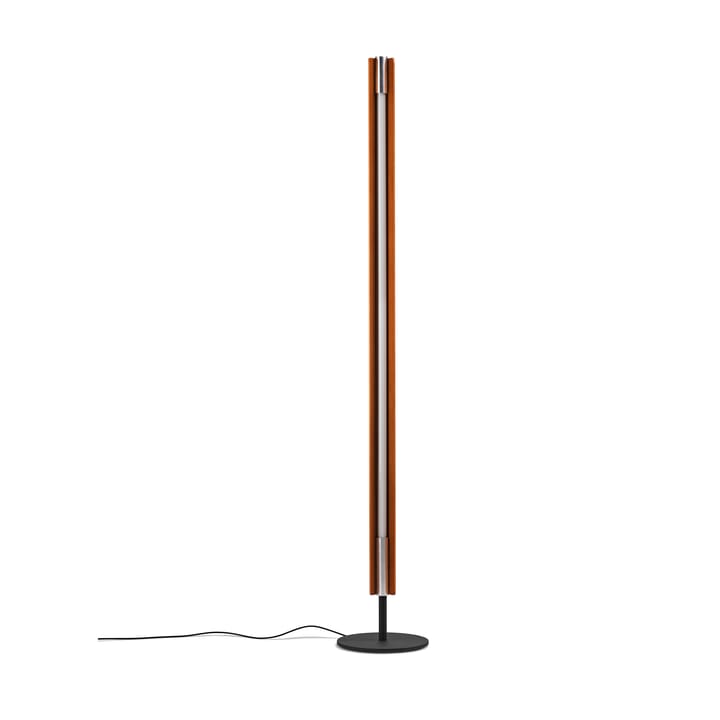 Seki-han φωτιστικό δαπέδου 226 cm, Heat treatened ash-black metal Flos