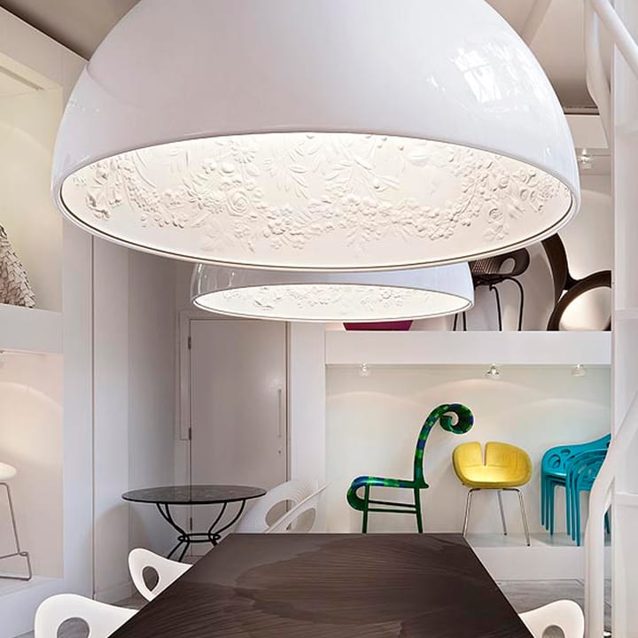 Skygarden 1 κρεμαστό φωτιστικό, Λευκό γυαλιστερό Flos