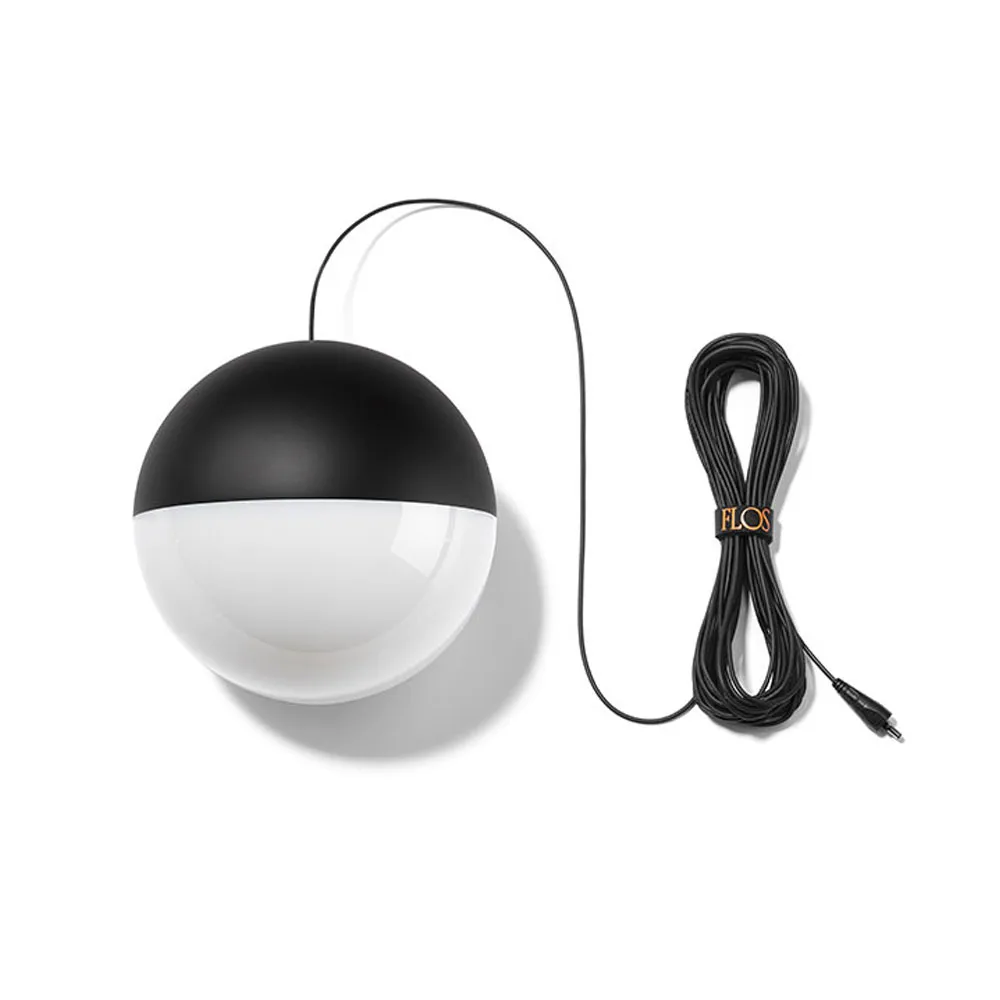 String Light Sphere κρεμαστό φωτιστικό, Μαύρο, 12 m καλώδιο Flos