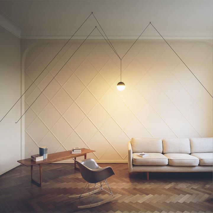 String Light Sphere κρεμαστό φωτιστικό, Λευκό, 22 m καλώδιο Flos