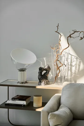 Taccia Small επιτραπέζιο φωτιστικό LED 48,5 cm - Silver-glaskupa - Flos