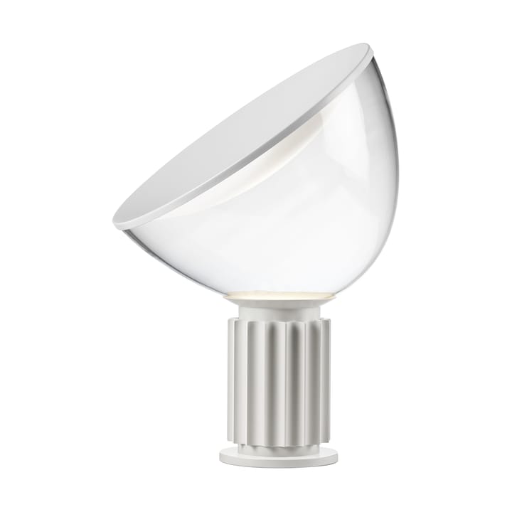 Taccia Small επιτραπέζιο φωτιστικό LED 48,5 cm - Ματ λευκή γυάλινη καμπάνα - Flos