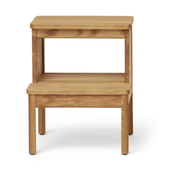 A line στρογγυλό σκαμπό σκάλα - Βελανιδιά, Ø38x47,5 cm - Form & Refine