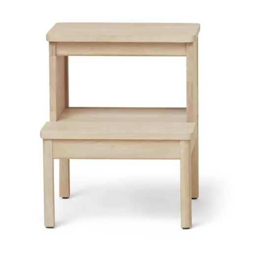 A line στρογγυλό σκαμπό σκάλα - Λευκή δρυς, Ø38x47,5 cm - Form & Refine